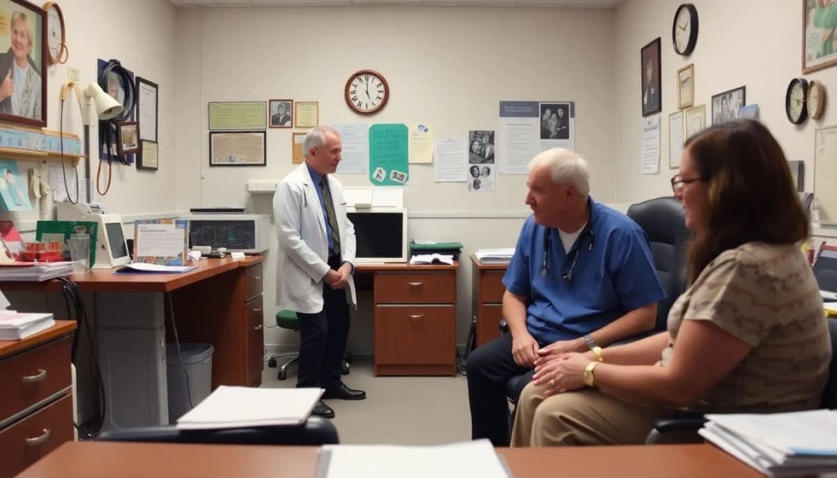 Local doctor's office filled with memories, illustrating the warmth of patient care.