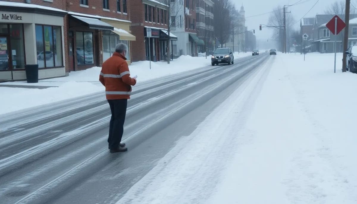 DEC officials meeting with businesses regarding road salt impact in winter.