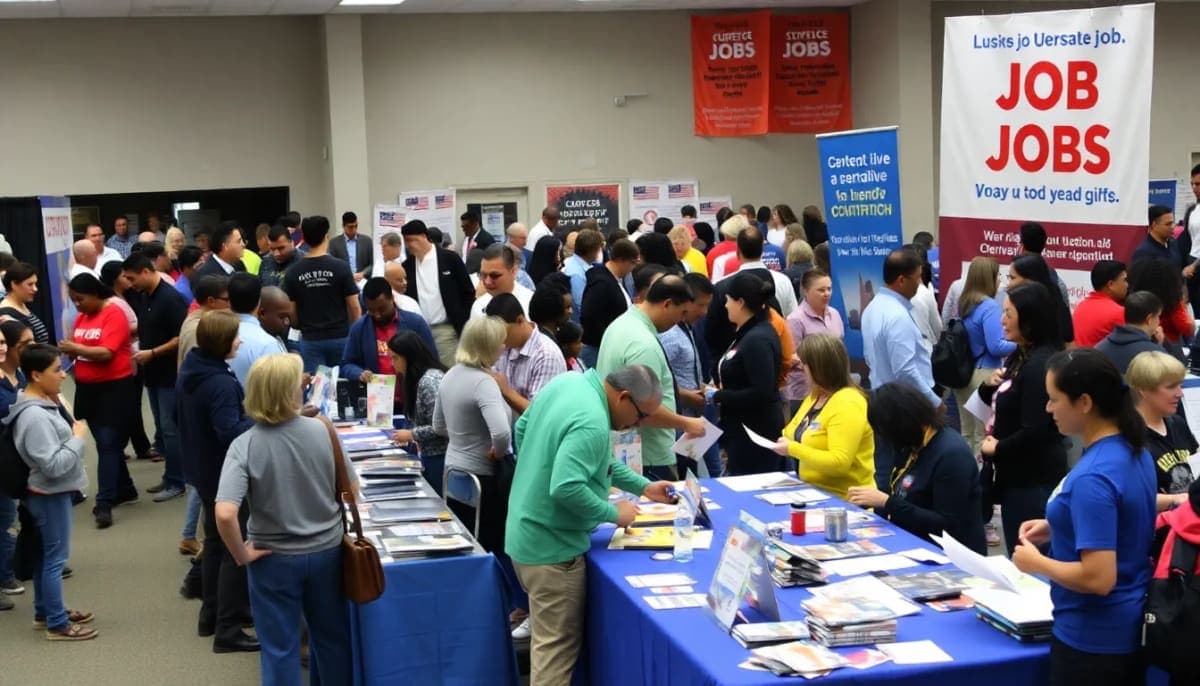 Job fair in Yonkers reporting local employment opportunities.