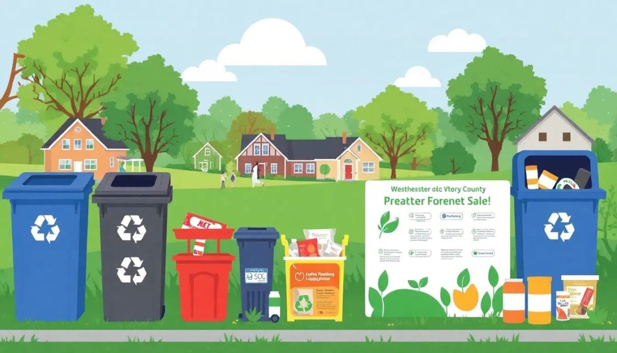 Residents participating in sustainable practices in Westchester County.