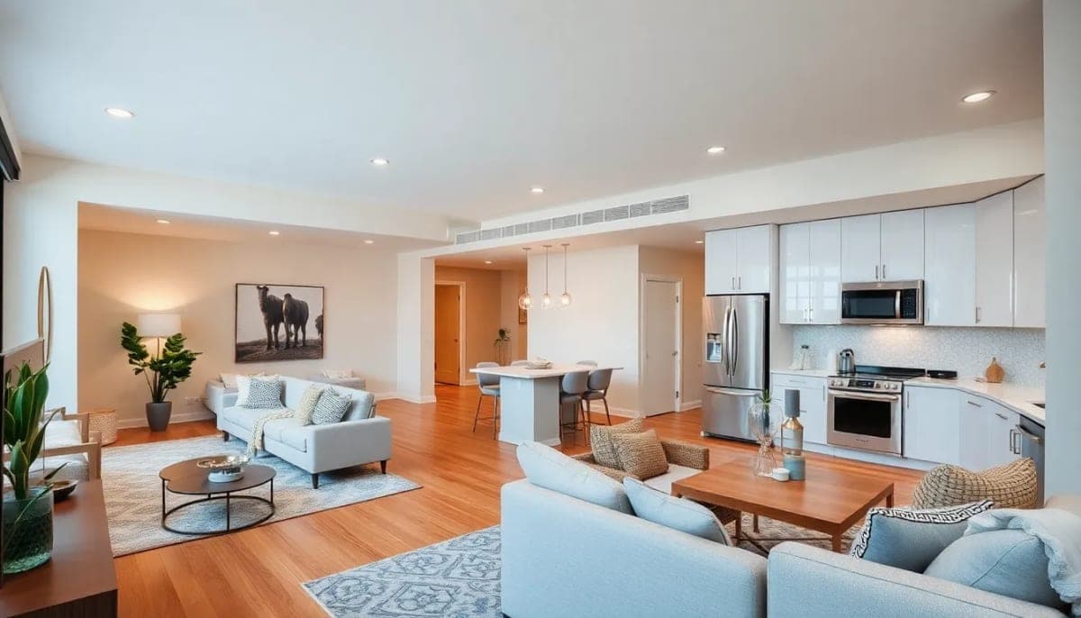 Luxurious interior of a Fairfield apartment listed for 1.8 million.