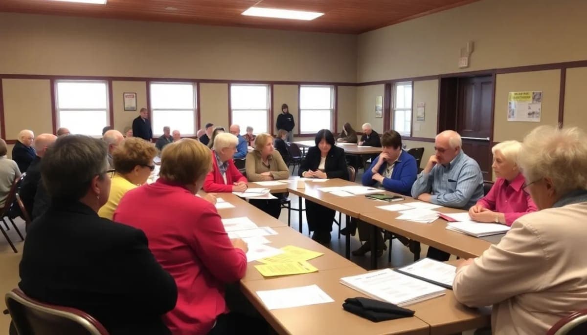 Community meeting for Westchester school budget discussions.