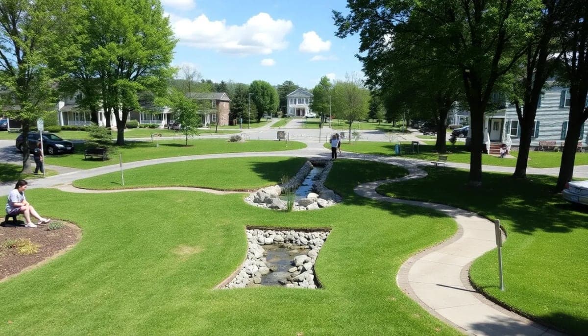 Annsville Circle in Cortlandt, improved after flood mitigation efforts.