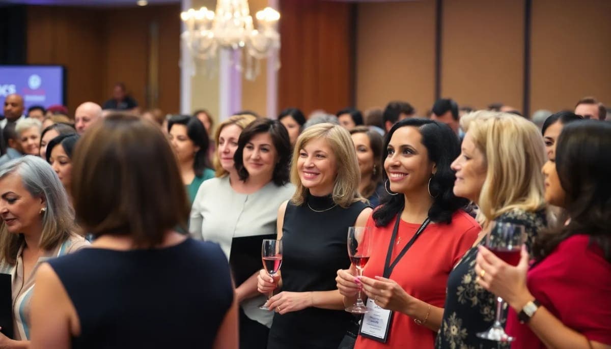 Women being honored at the Fairfield Chamber business event.