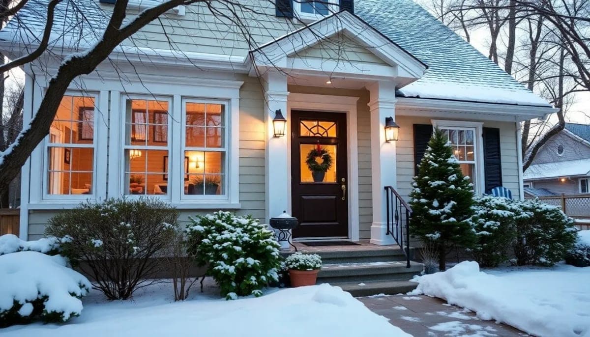 A Westchester home with visible energy-efficient improvements for winter.