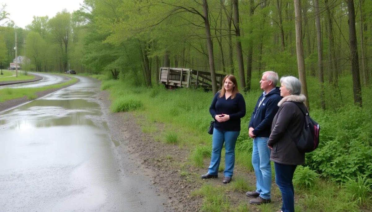 Environmental advocates discussing climate change solutions in Westchester County.
