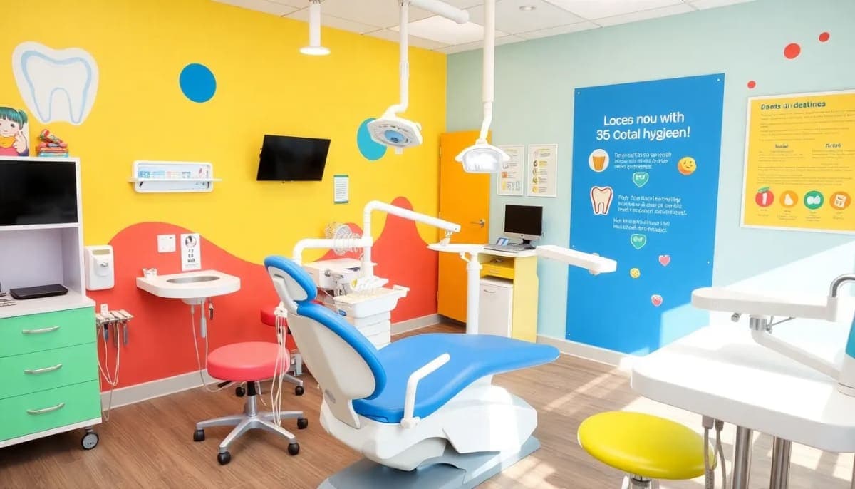 Dental care setup at a children’s facility in Mohegan Lake, NY.