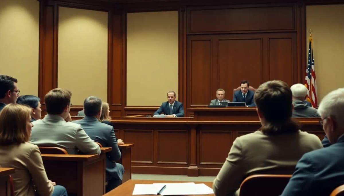 Courtroom scene in Westchester County related to a serious crime.
