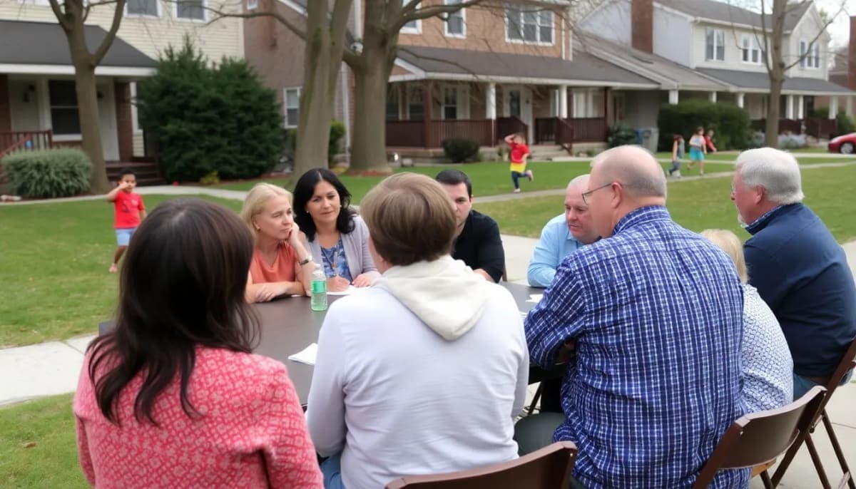 Community meeting on child safety in Westchester County.