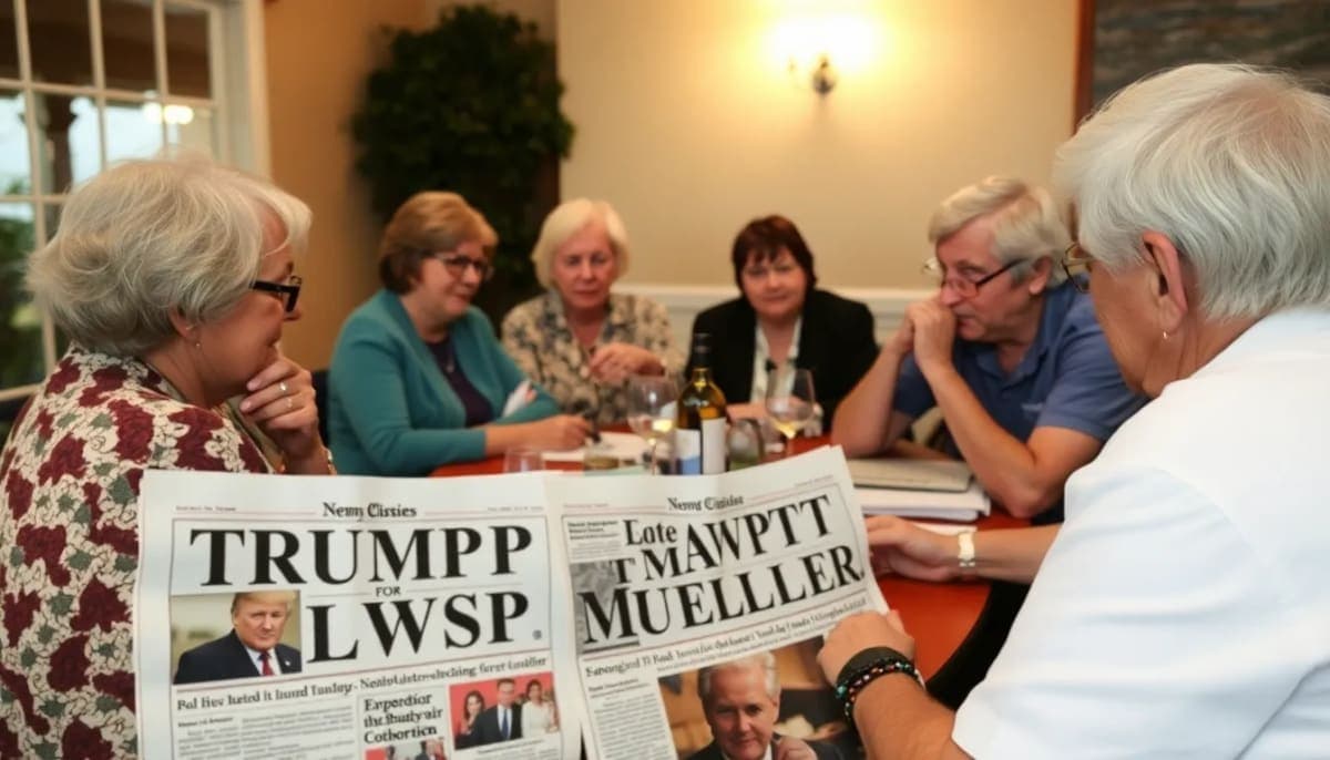 Residents in Westchester discussing political events, with focus on Trump's remarks.