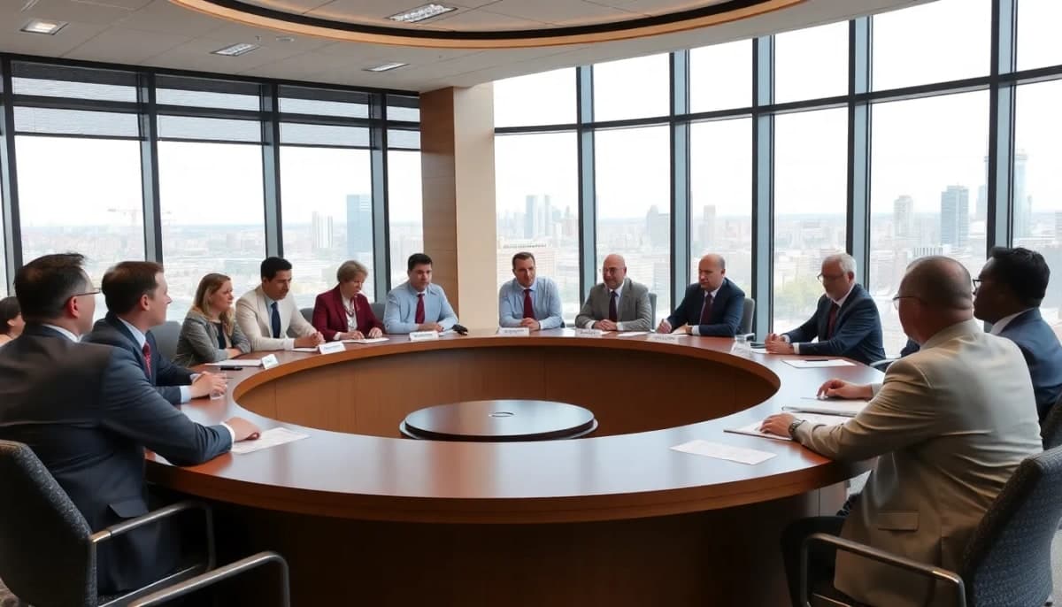 Newburgh city council meeting discussing interim city management.