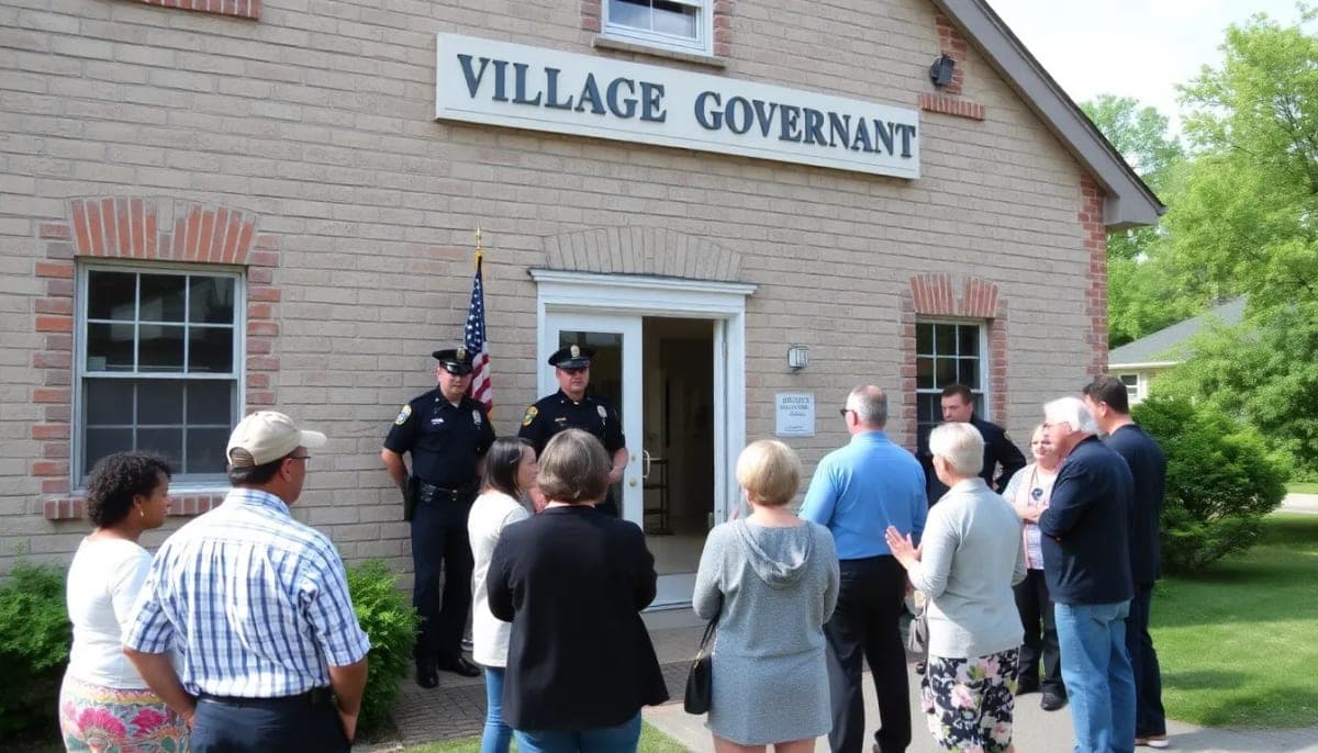 Walden village government building showing community concerns.