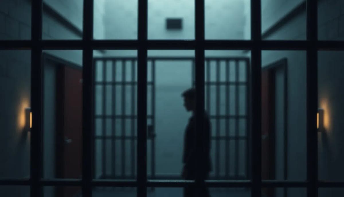 Prison interior representing legal challenges and mental health issues.