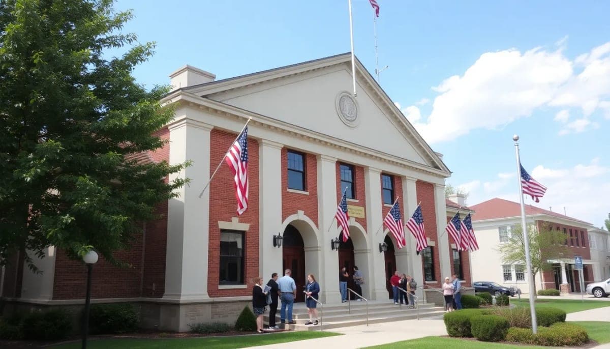 Exterior of a municipal building representative of local government in Orange County.