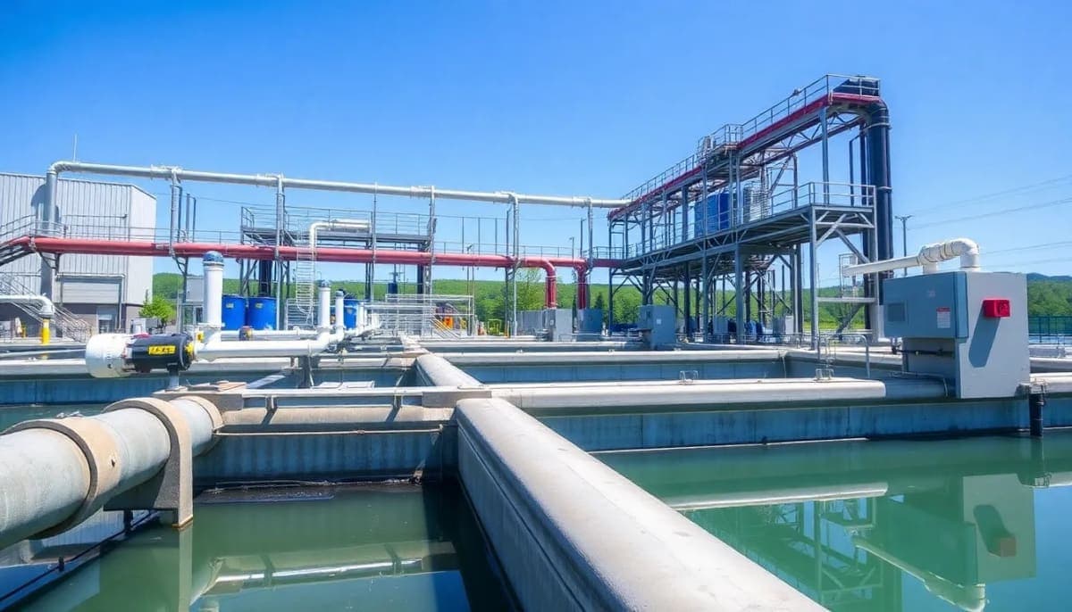 Water treatment facility in Westchester County, showcasing water service improvements.