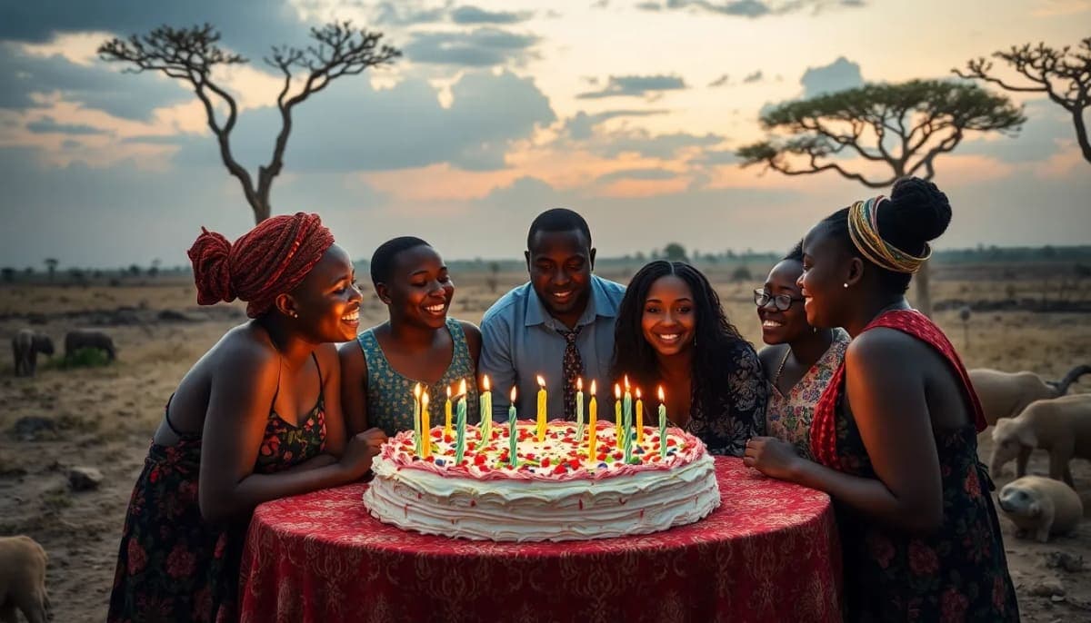 Beautiful African landscape symbolizing joy and sudden loss.