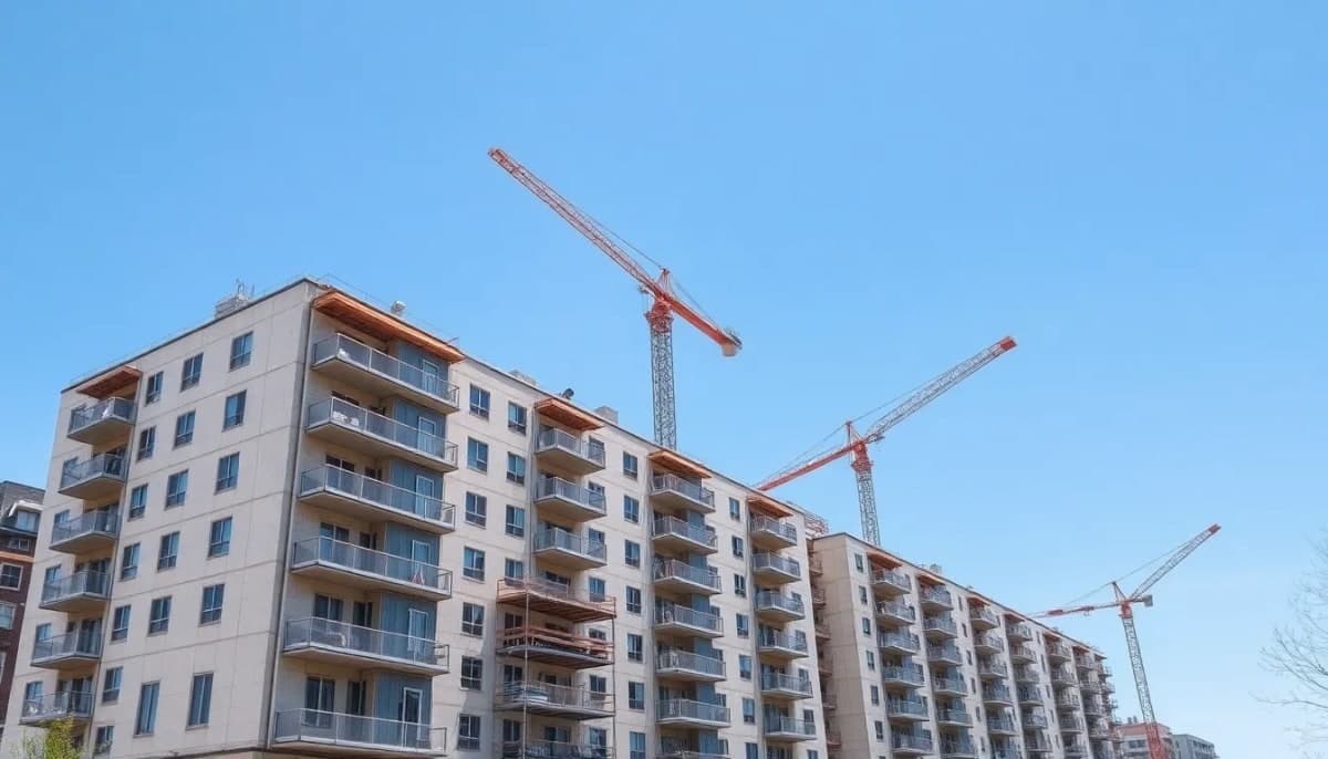 Renovation work on apartment buildings in Newburgh, NY.