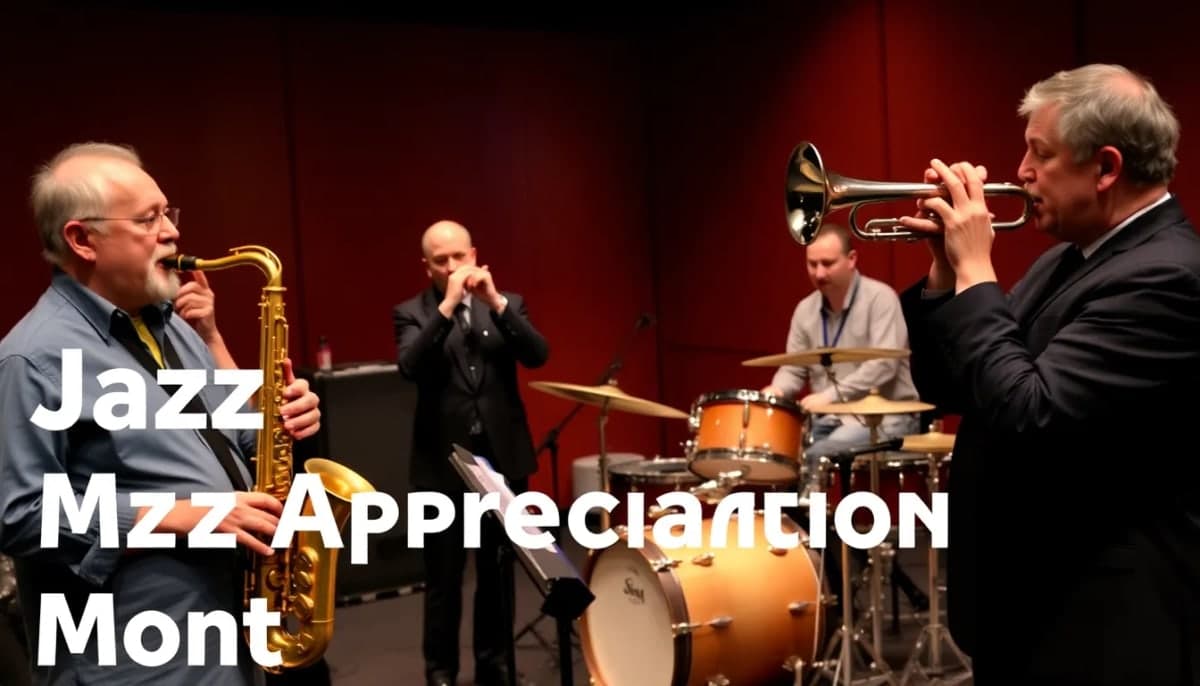 Jazz musicians performing on stage at Emelin Theatre in Mamaroneck.