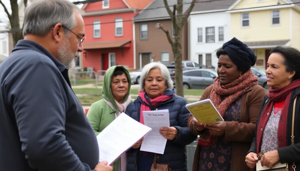 Families in Westchester discussing electrical utility bills.