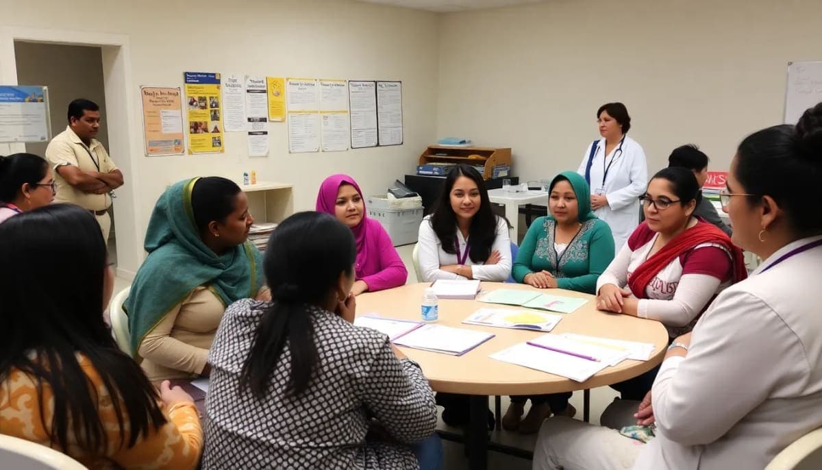 Community workshop for Black maternal health awareness in Westchester.